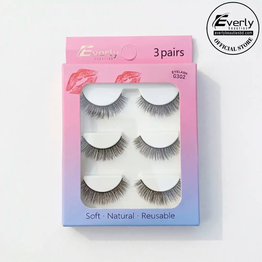 Everly Beauties G300 Series 3Pair False Eyelash Set