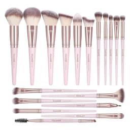MAANGE 18pcs Professional Face & Eye Makeup Brush Set - Pink thumbnail 1