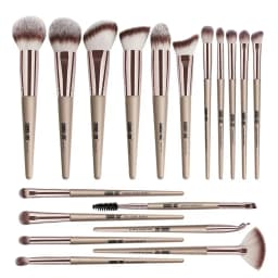 MAANGE 18pcs Professional Face & Eye Makeup Brush Set - Rose Gold thumbnail 1