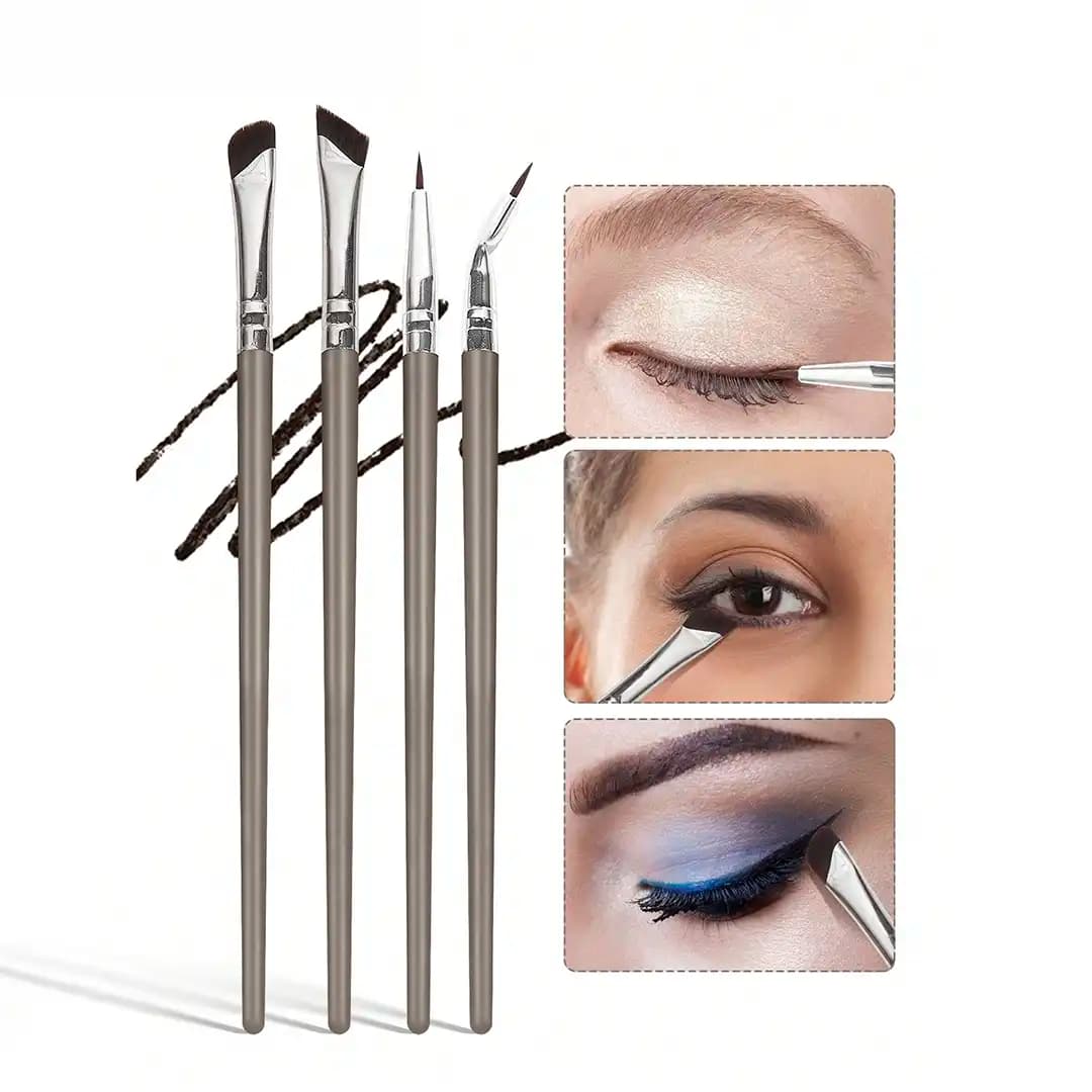 MAANGE 4pcs Eyeliner & Detail Eye Makeup Brush Set