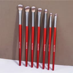 MAANGE 7pcs Red Eye Makeup Brush Set with Box thumbnail 3