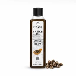 RiBANA Organic Extra Virgin Castor Oil for Hair Fall, Dandruff & Split-End Care - 100ml thumbnail 1