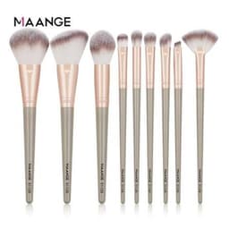 MAANGE 9pcs Professional Makeup Brush Set - Grey & Rose Gold thumbnail 1