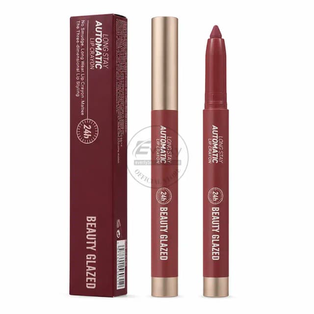 Beauty Glazed Long Stay Automatic Lip Crayon – Longwear Matte Lip Color