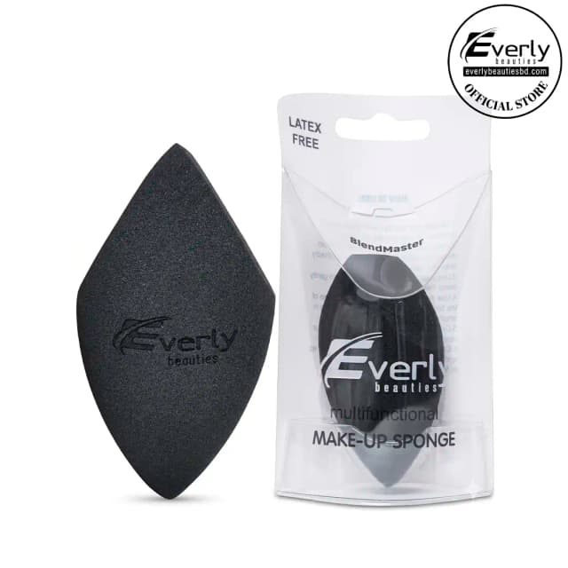 Everly Beauties Blend Master Multifunctional Makeup Sponge - Black