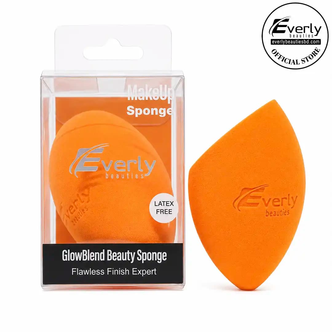 Everly Beauties Glow Blend Beauty Sponge Orange