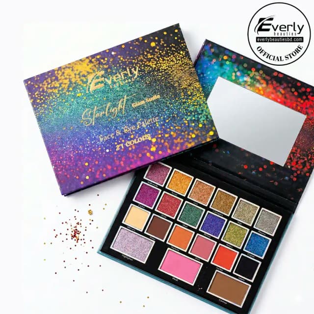 Everly Beauties Starlight Glam Studio Face & Eye Palette
