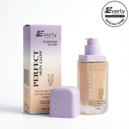 Everly Beauties Perfect Skin Glow Foundation SPF 15 – Lightweight Dewy Finish, Hydrating thumbnail 1