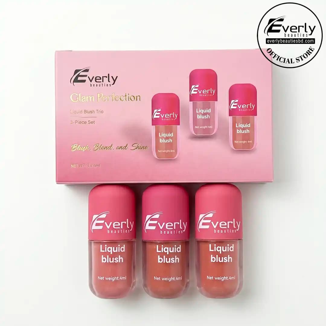 Everly Beauties Glam Perfection Liquid Blush Trio 3Pcs Liquid Blush Set