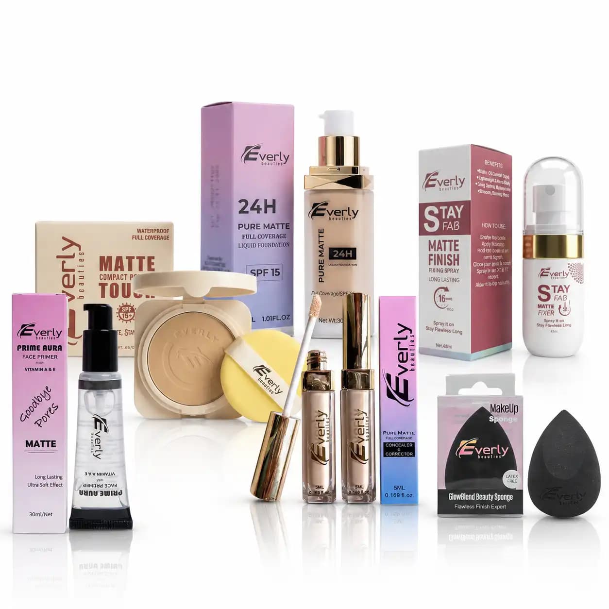 Everly Beauties Daily Matte Base Combo