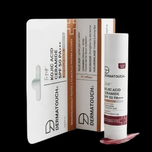 DermaTouch Kojic Acid Ceramide Tinted Lip Balm SPF 50 PA+++