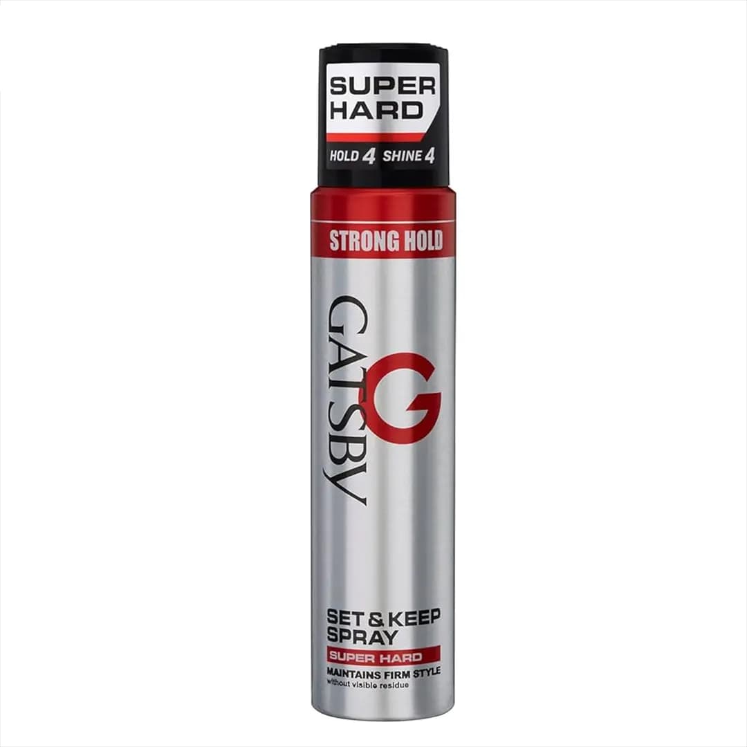 GATSBY Set & Keep Spray Super Hard Styling Hair Spray - 250ml