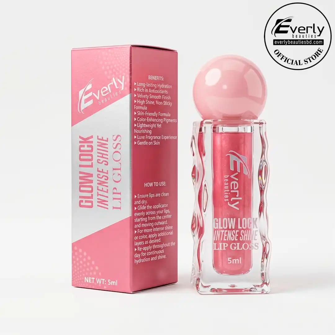 Everly Beauties Glow Lock Intense Shine Lip Gloss - 5ml