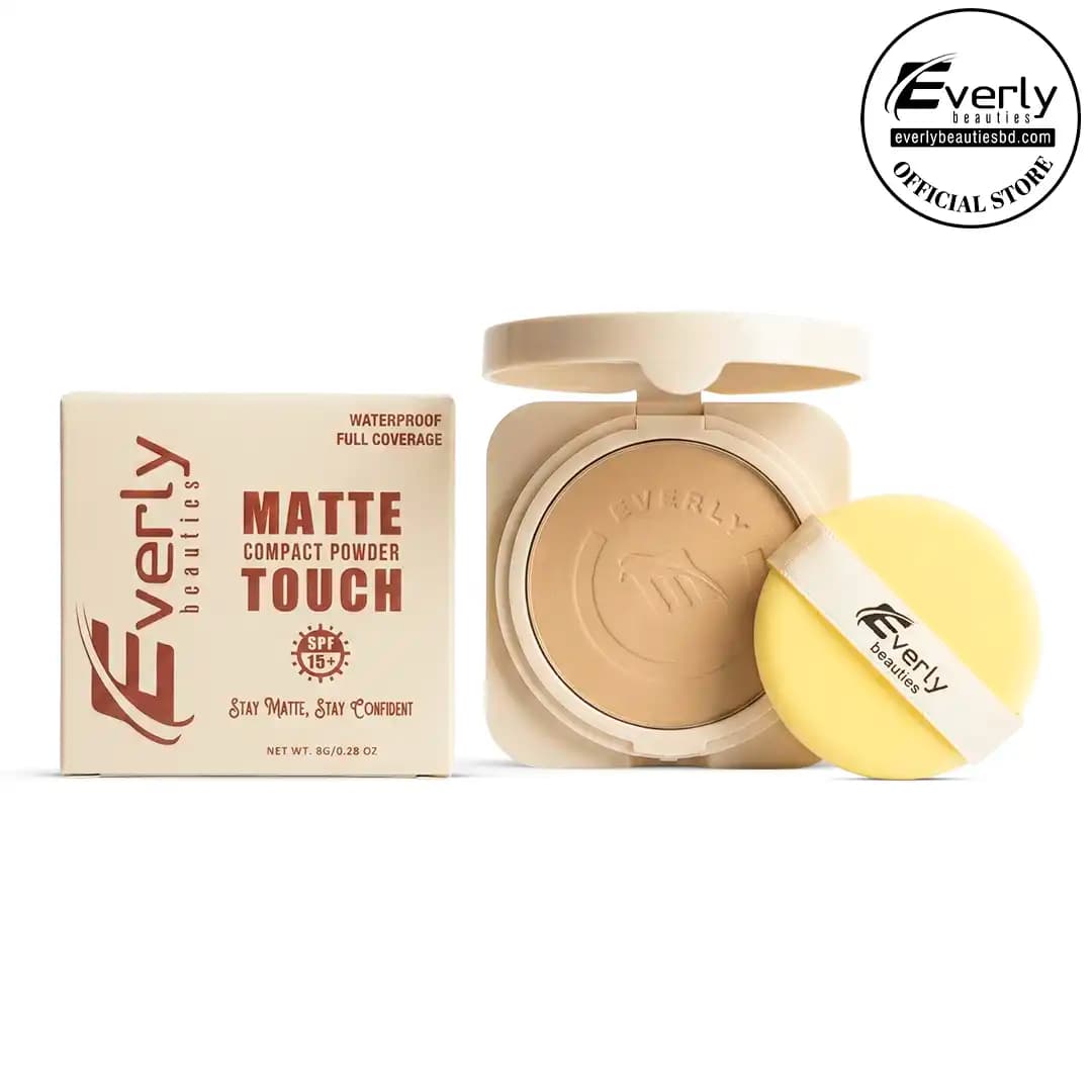 Everly Beauties Matte Touch Compact Powder with SPF15++