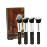 MAANGE 4Pcs Multifunctional Brush Set - Black | Powder Brush, Contour Brush, Foundation Brush