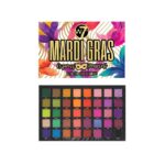 W7 Mardi Gras Pressed Pigment 40 Colors Eyeshadow Palette