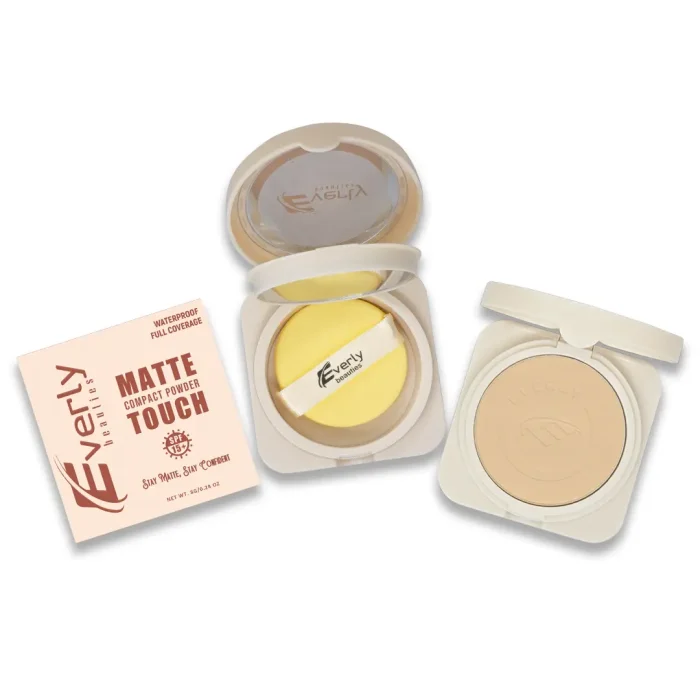 Everly Beauties Matte Touch Compact Powder with SPF15++ - Image 1
