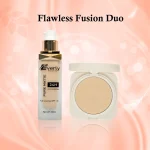 Everly Beauties Flawless Fusion Duo ( Foundation + Compact Powder ) Combo