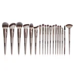MAANGE 18Pcs Face & Eye Professional Makeup Brushes Set - Rose Gold