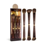 MAANGE 3Pcs Double-Ended Eyeshadow Brush Set – 6-in-1 Professional Eye Makeup Brushes | Blending, Shading, Smudging & Detailing | Soft Synthetic Bristles, Multifunction Eye Brush Kit