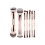 MAANGE 7 Pcs Double-Ended Makeup Brush Set – Foundation, Powder, Blush & Eyeshadow Brushes for Face & Eye Makeup HZS2500731-X
