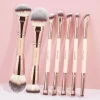 MAANGE 7 Pcs Double-Ended Makeup Brush Set – Foundation, Powder, Blush & Eyeshadow Brushes for Face & Eye Makeup HZS2500731-X - Image 2