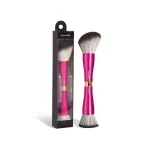 MAANGE Professional Double-Ended Makeup Brush – Foundation & Powder Brush (2-in-1, Premium Synthetic Bristles, Travel-Friendly)