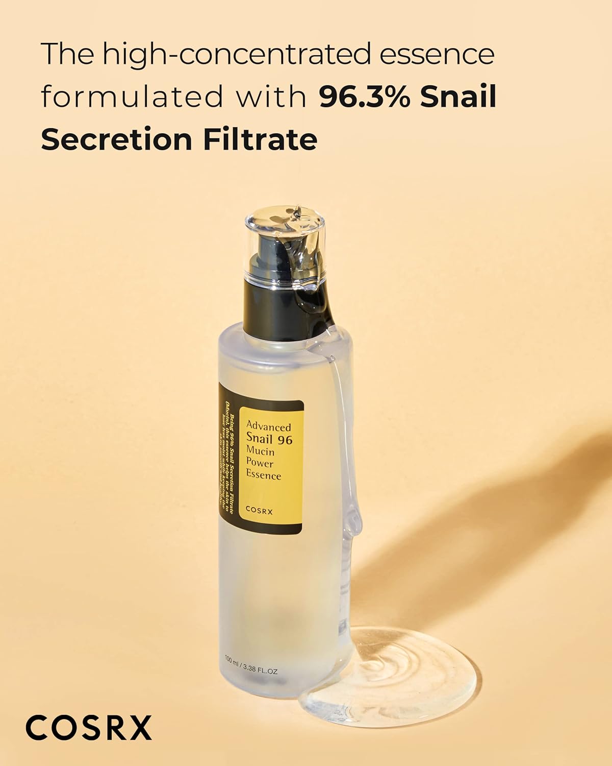 71CYvafFRVL._SL1500_ COSRX Advanced Snail 96 Mucin Power Essence 100ml – Hydrating, Repairing & Brightening Korean Skincare for All Skin Types - Image 3