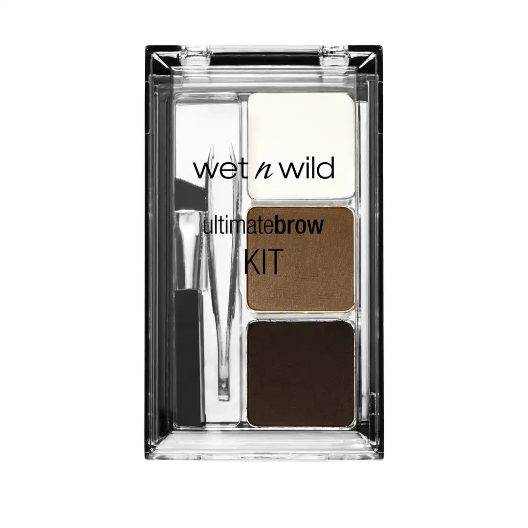 brow kit Wet n Wild Ultimate Brow Kit – Ash Brown | 3-in-1 Brow Shaping Set | Define, Fill & Highlight | Compact & Travel-Friendly - Image 1