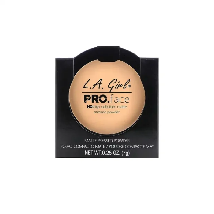 L.A. Girl Pro Face Matte Pressed Powder | Long-Lasting Oil Control & Smooth Finish | Full Coverage Compact – 7g - Image 1