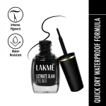 Lakme Ultimate Glam Eye Liner | Semi-Matte Black | Long Lasting | Smudge-Proof – 9ml
