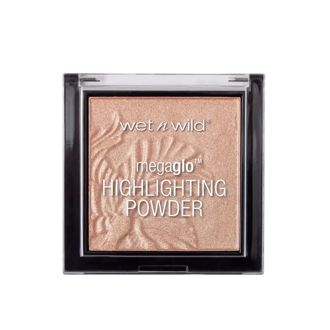 mega glow highlighter precious petals Wet n Wild MegaGlo Highlighting Powder – Precious Petals | Soft Glow Finish | Long-Lasting, Blendable & Cruelty-Free - Image 1