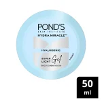 Pond’s Super Light Gel Oil-Free Moisturiser | With Hyaluronic Acid & Vitamin E | Non-Sticky Hydration for All Skin Types – 50ml