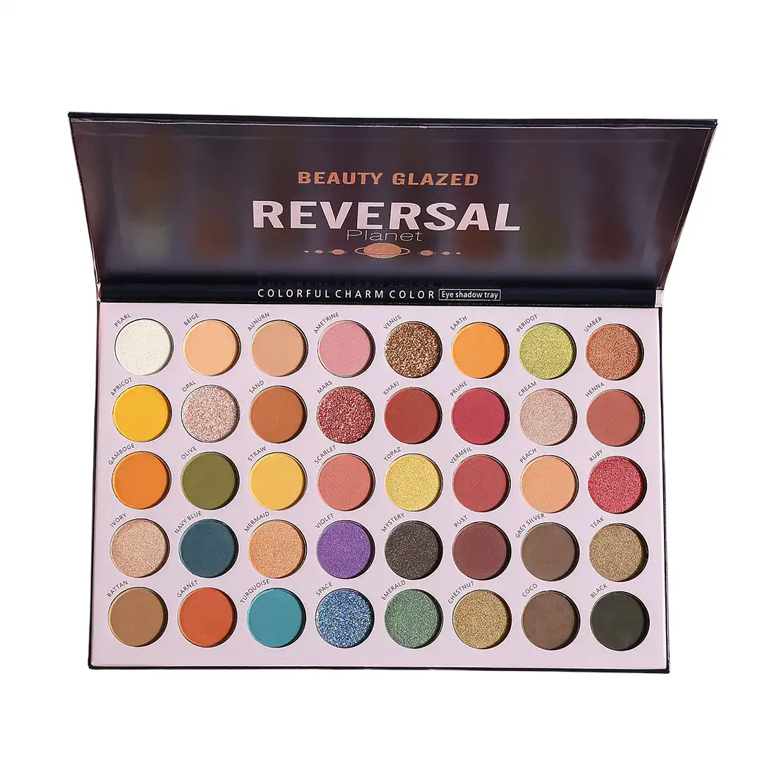 reversal Beauty Glazed Reversal Planet Eyeshadow Palette | 40 Matte, Shimmer & Glitter Shades - Image 1