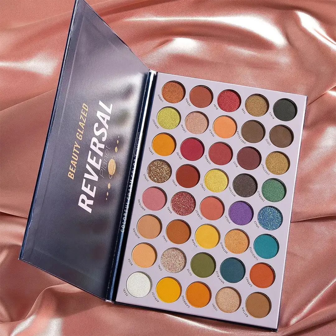 reversal1 Beauty Glazed Reversal Planet Eyeshadow Palette | 40 Matte, Shimmer & Glitter Shades - Image 4