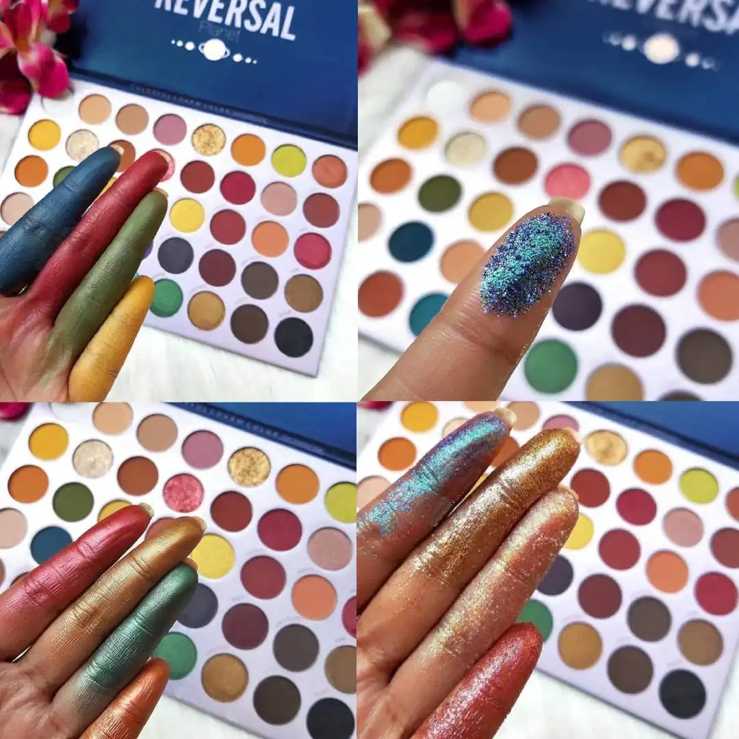 reversal3 Beauty Glazed Reversal Planet Eyeshadow Palette | 40 Matte, Shimmer & Glitter Shades - Image 2