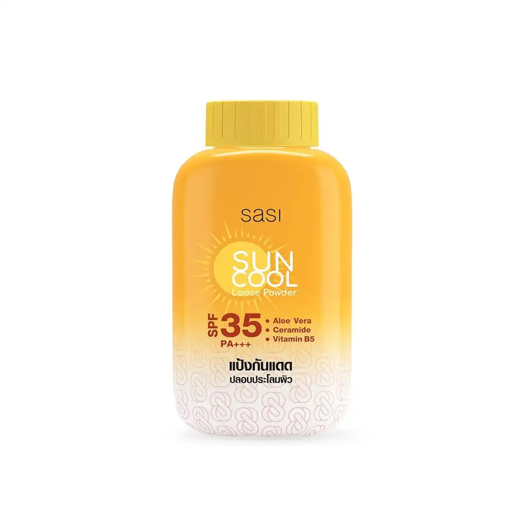 sasi sun cool Sasi Sun Cool Loose Powder SPF35 PA+++ | 50 g | Cooling, Oil-Control & Sun Protection - Image 1