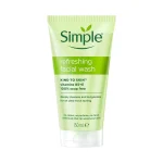 Simple Kind to Skin Refreshing Facial Gel Wash | Gentle, Soap-Free, Vitamin E + Pro-Vitamin B5 | For All Skin Types – 150ml