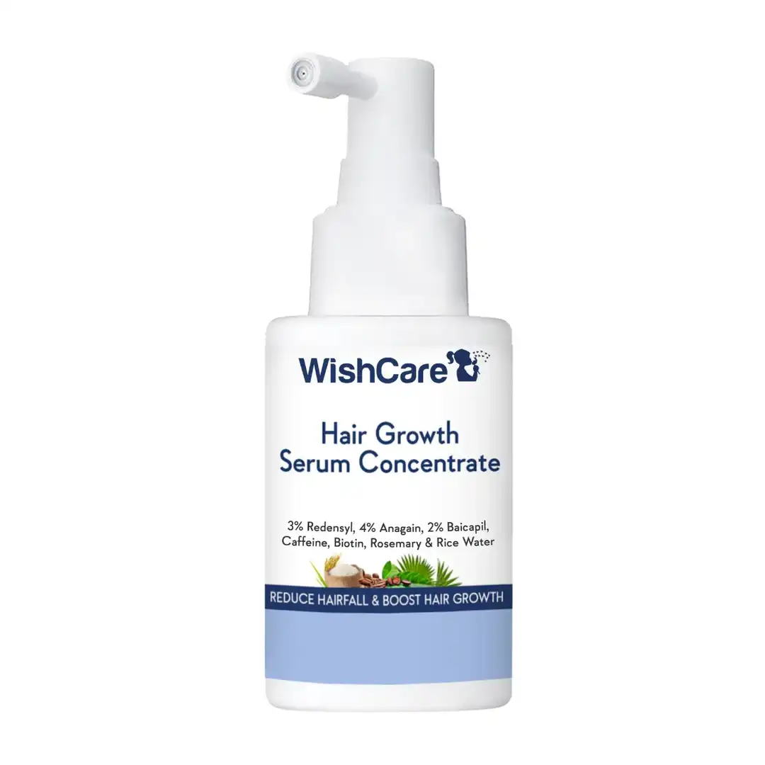 wishcare hair regrowth1 WishCare Hair Growth Serum Concentrate - Rosemary, 3% Redensyl, 4% Anagain, 2% Baicapil, Caffeine, Biotin, Plant Keratin & Rice Water – 50ml - Image 1